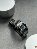 Nike D-Line Shiny Silver Analogue Watch with White Dial | Rare Collectible | Unisex Retro Sports Timepiece
