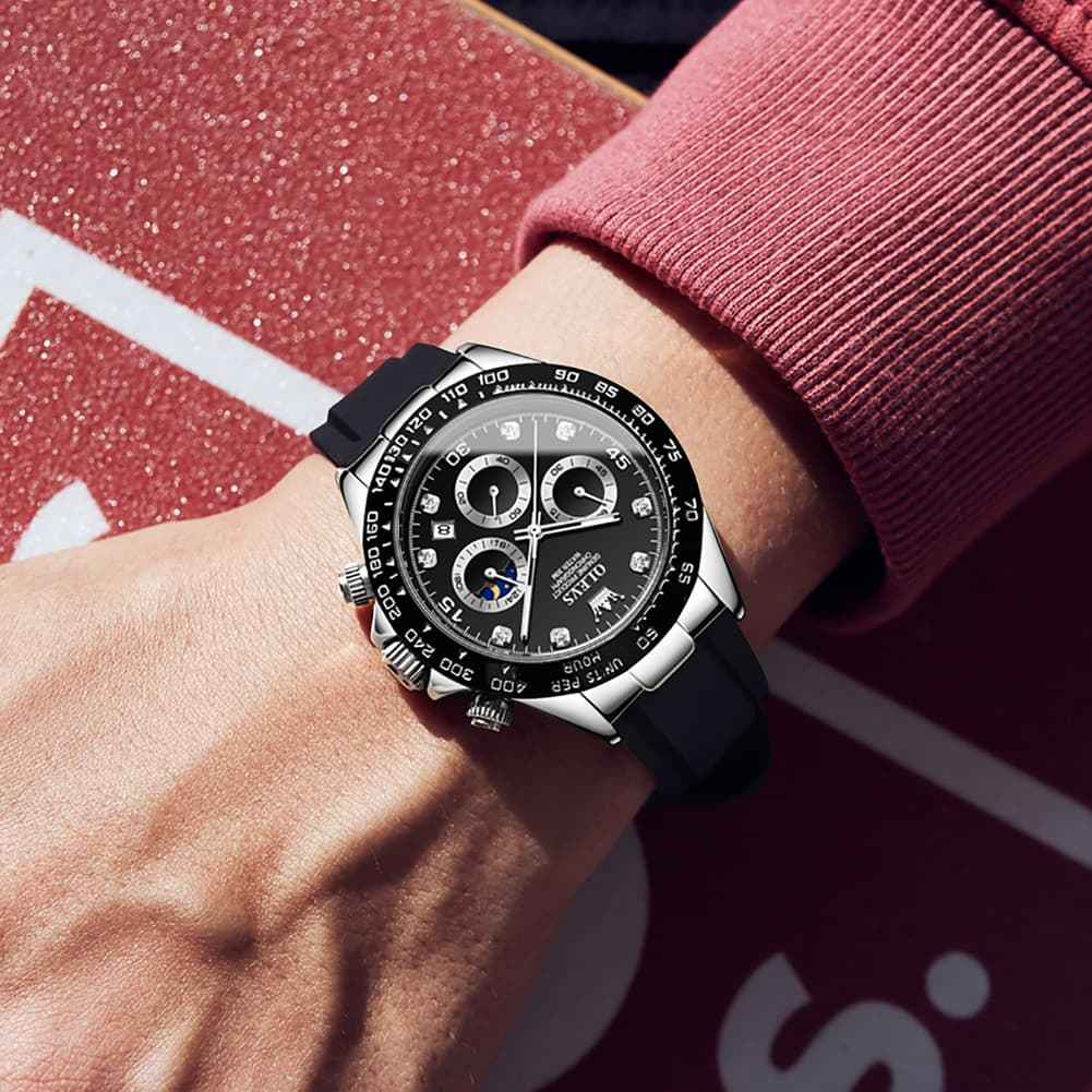 "The Speedster" Luxury Sport Chronograph | Silicone Strap & Racing Dial