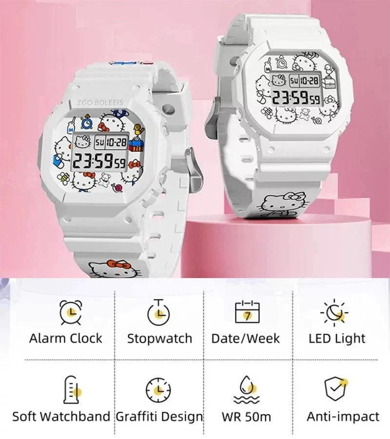 Original ZGO Sanrio Digital Waterproof Wrist Watch